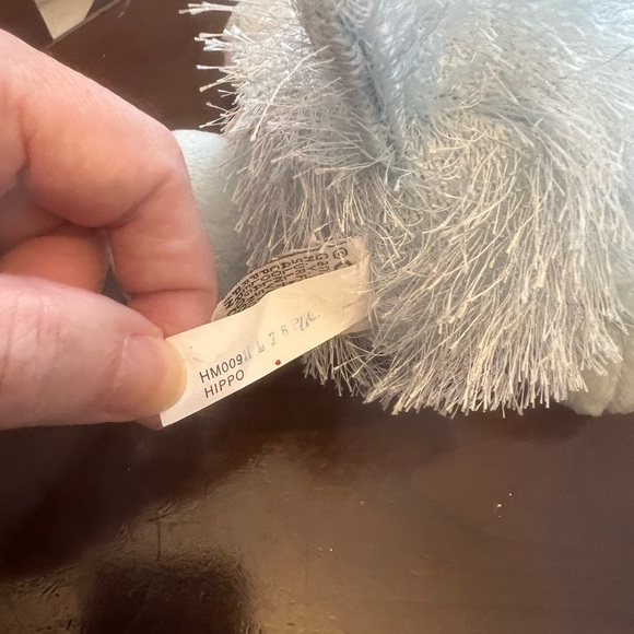 Ganz Webkinz Hippo HM009 Light Blue Plush Stuffed Animal - Picture 8 of 9